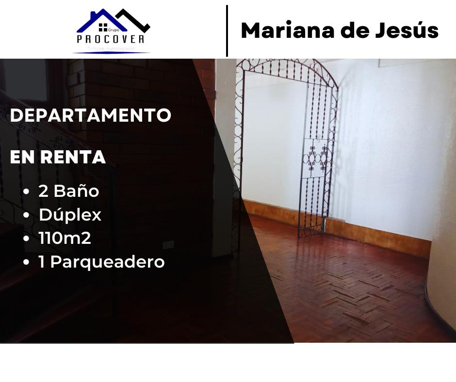 Departamento en renta - 110m2 - Mariana de Jesús