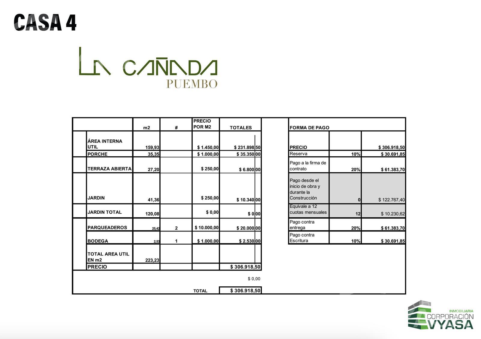 Puembo - Cruz De Piedra, exclusiva casa de 195,28 m2 - Proyecto En Planos  (C4)