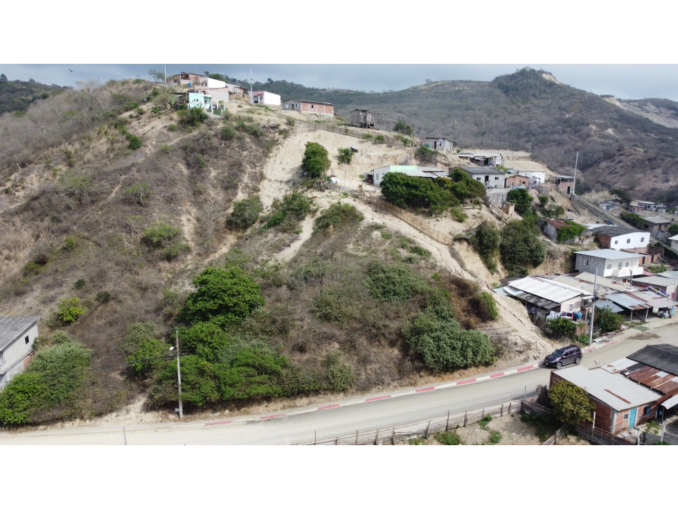 En venta lote con vista al mar Sector Santa Rosa