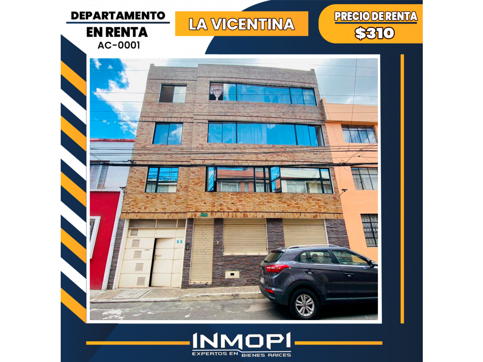 INMOPI Arriendo Departamento, LA VICENTINA, AIPC-0001