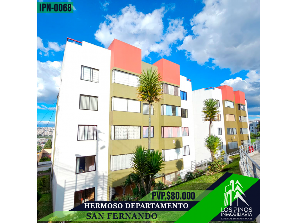 INMOPI Vende Hermoso Departamento, SAN FERNANDO, IPN ? 0068