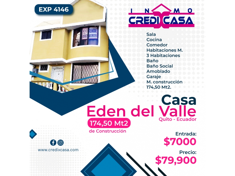 CxC Venta Casa, Eden del Valle, Exp. 4146